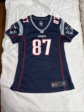 Nike New England Patriots #87 Navy Football Jersey